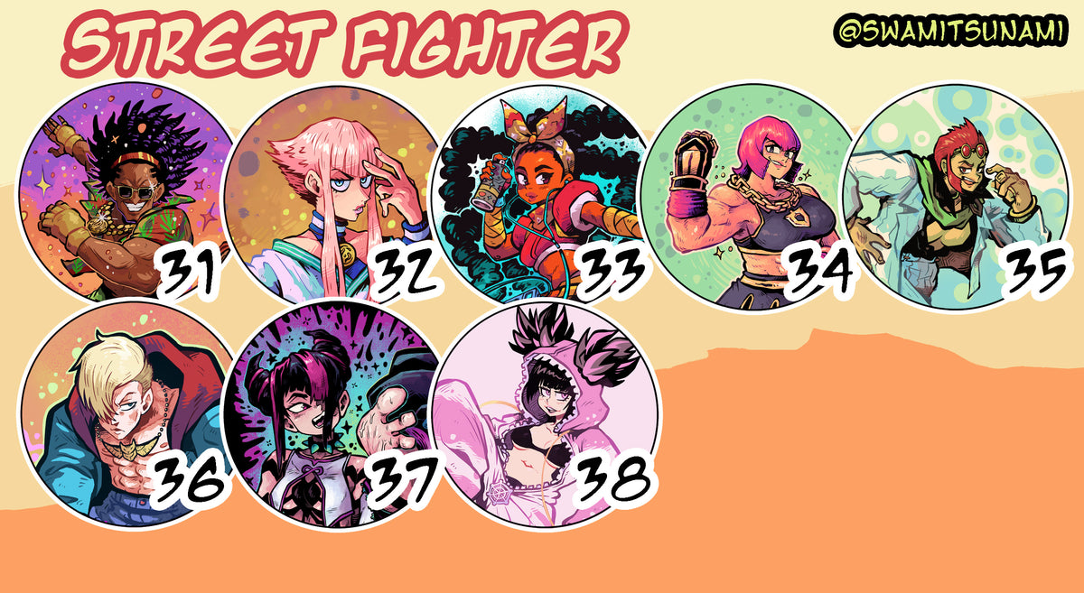 Street Fighter - 1.5-Inch Pin-Back Button Series