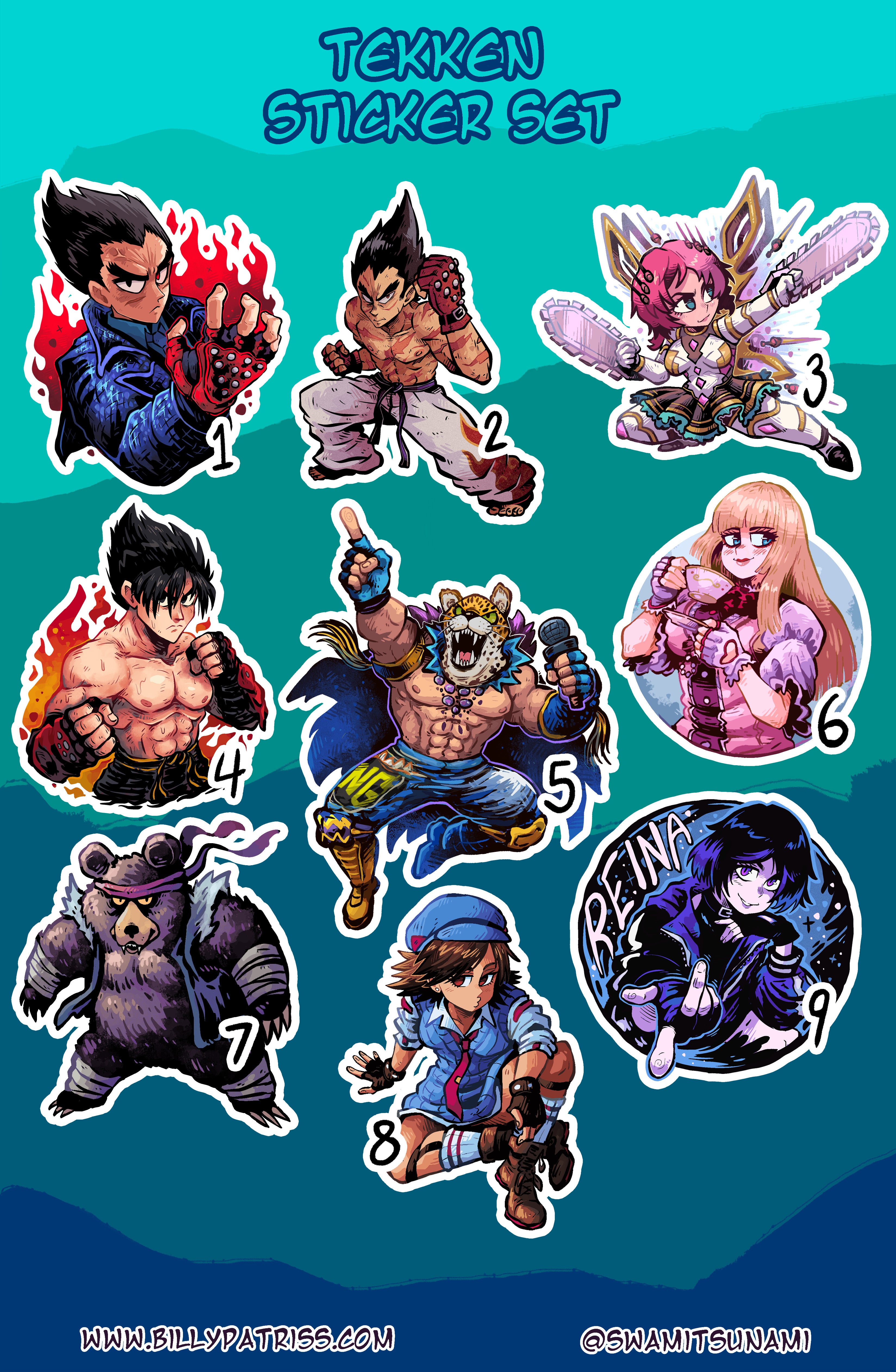 Tekken - Vinyl Sticker Series