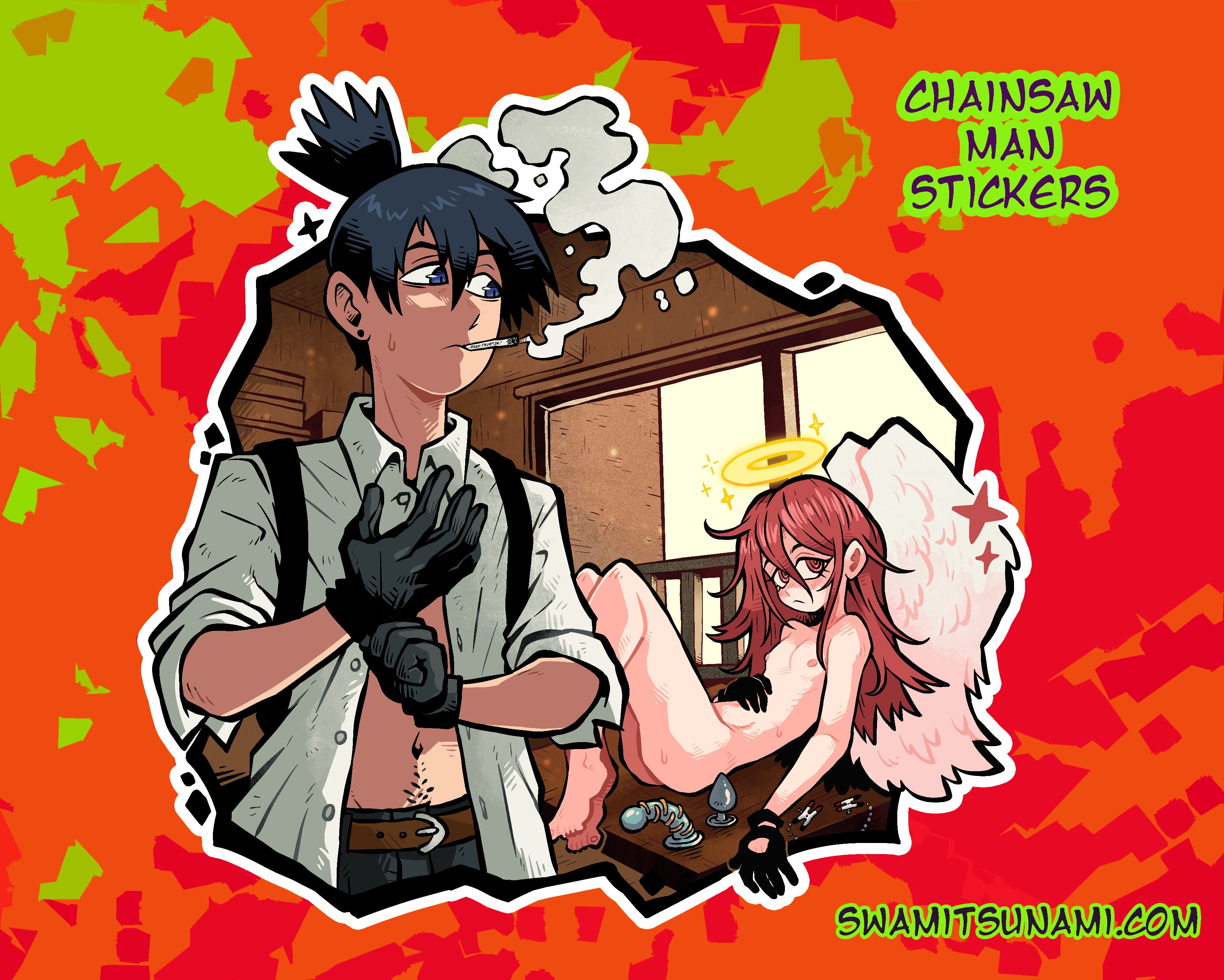 "Out of Touch" Aki and Angel Ship - 3-Inch Vinyl Sticker