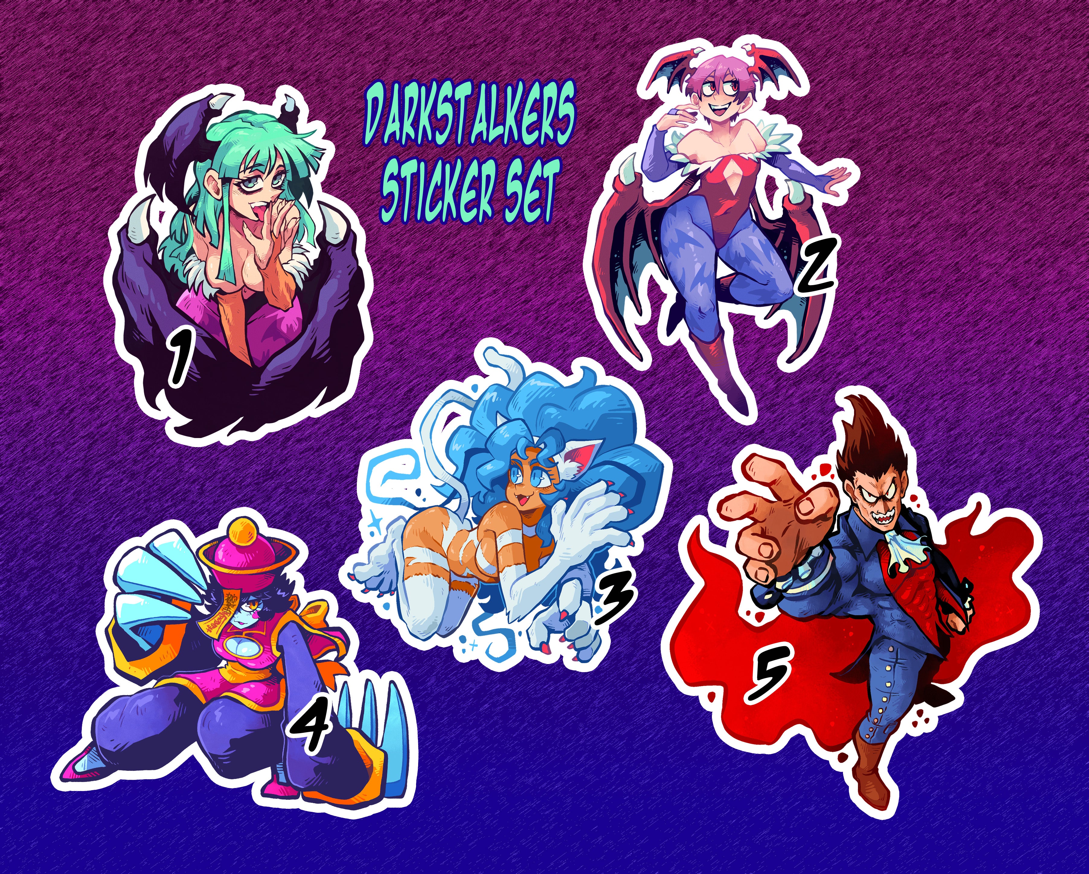 DarkStalkers Sticker Series