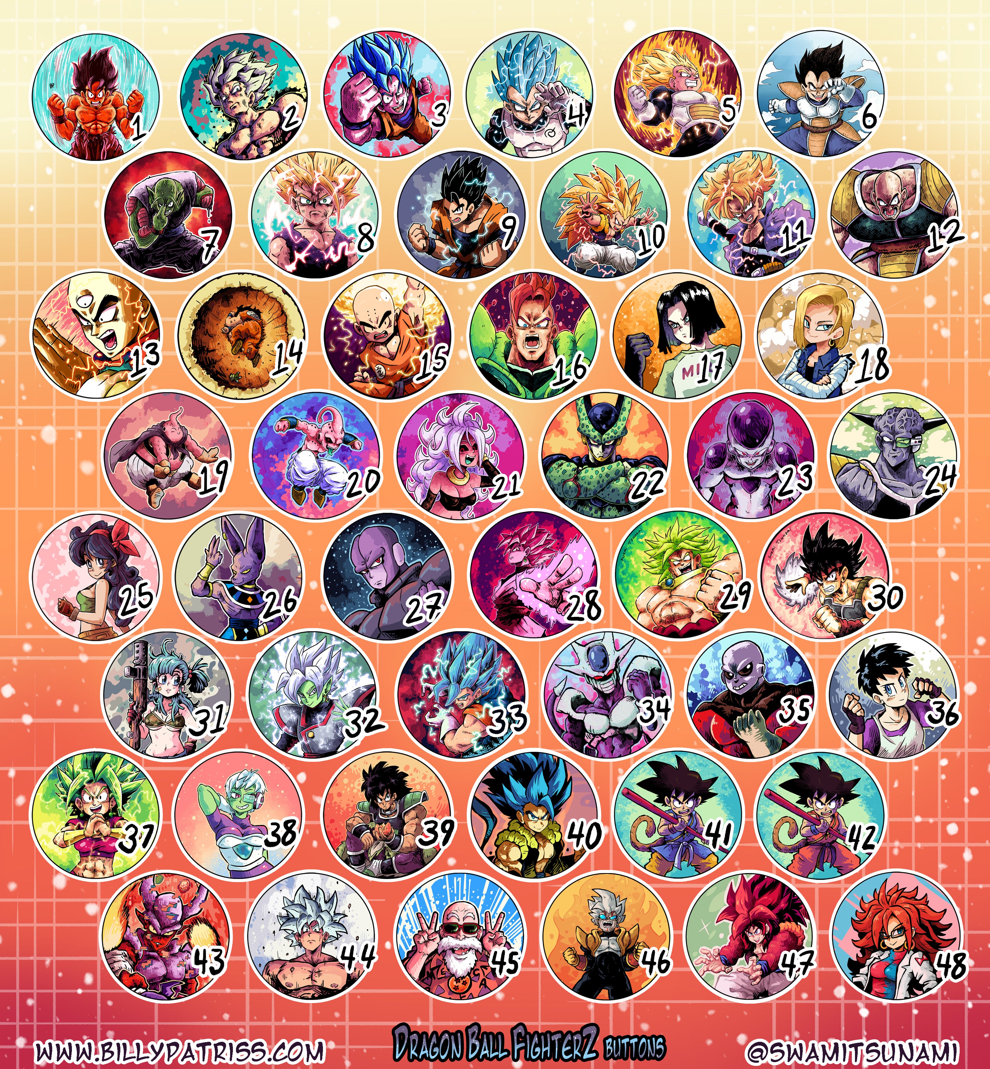 Dragonball - 1.5-Inch Pin-Back Button Series