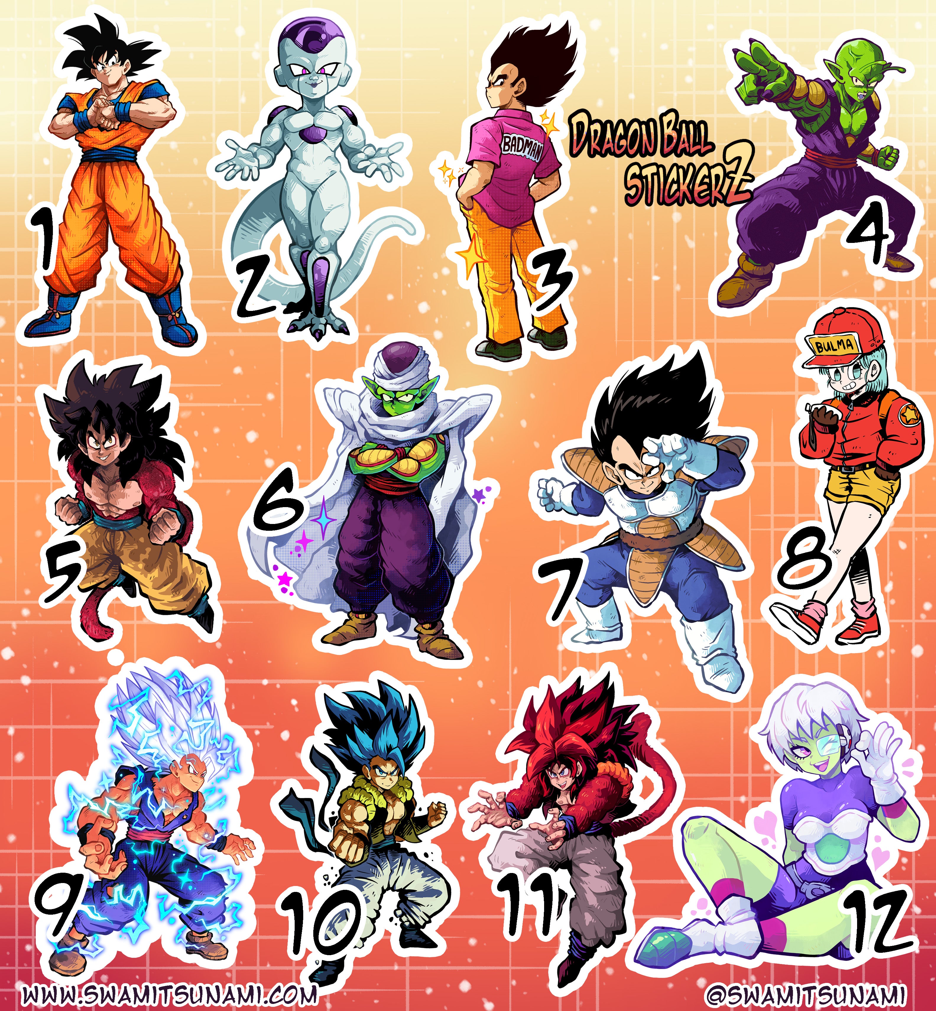 DragonBall StickerZ - Vinyl Sticker Series