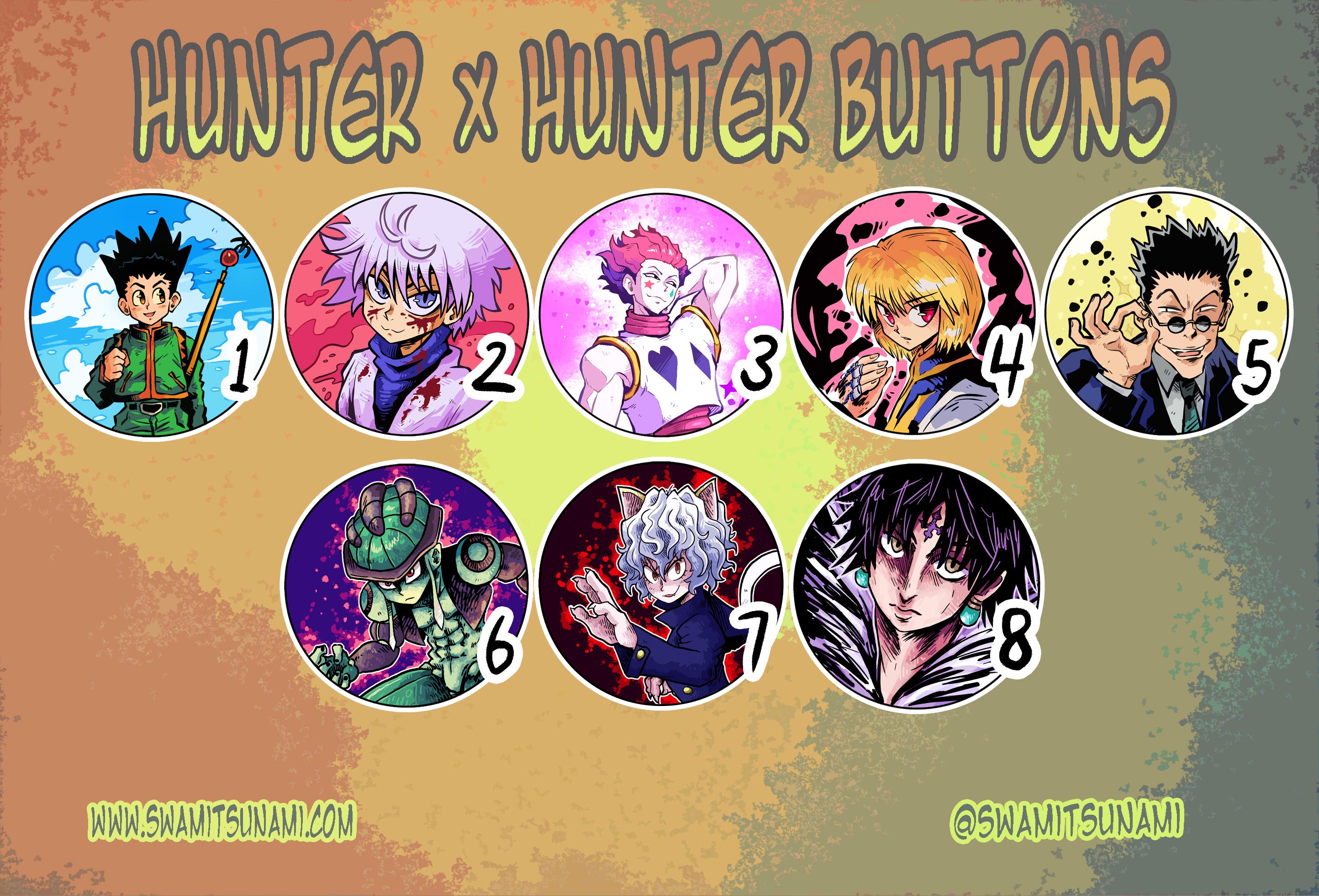 Hunter X Hunter 1.5-Inch Button Series