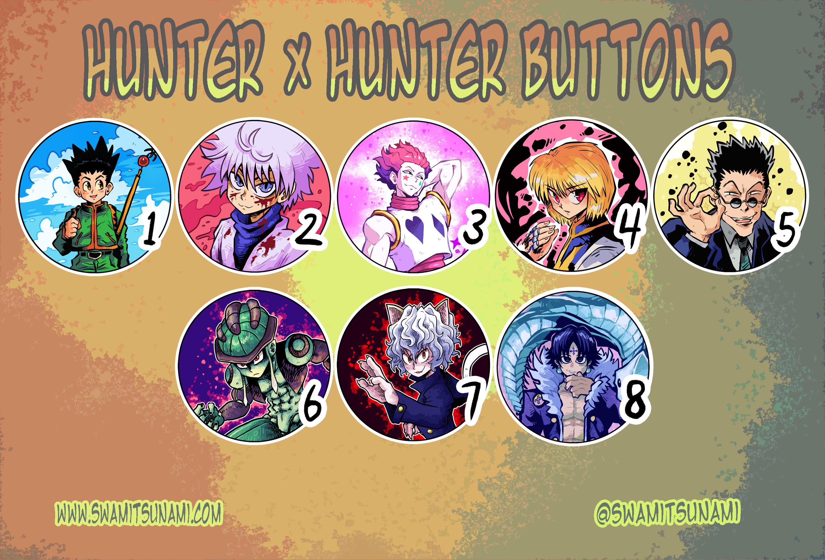 Hunter X Hunter 1.5-Inch Button Series