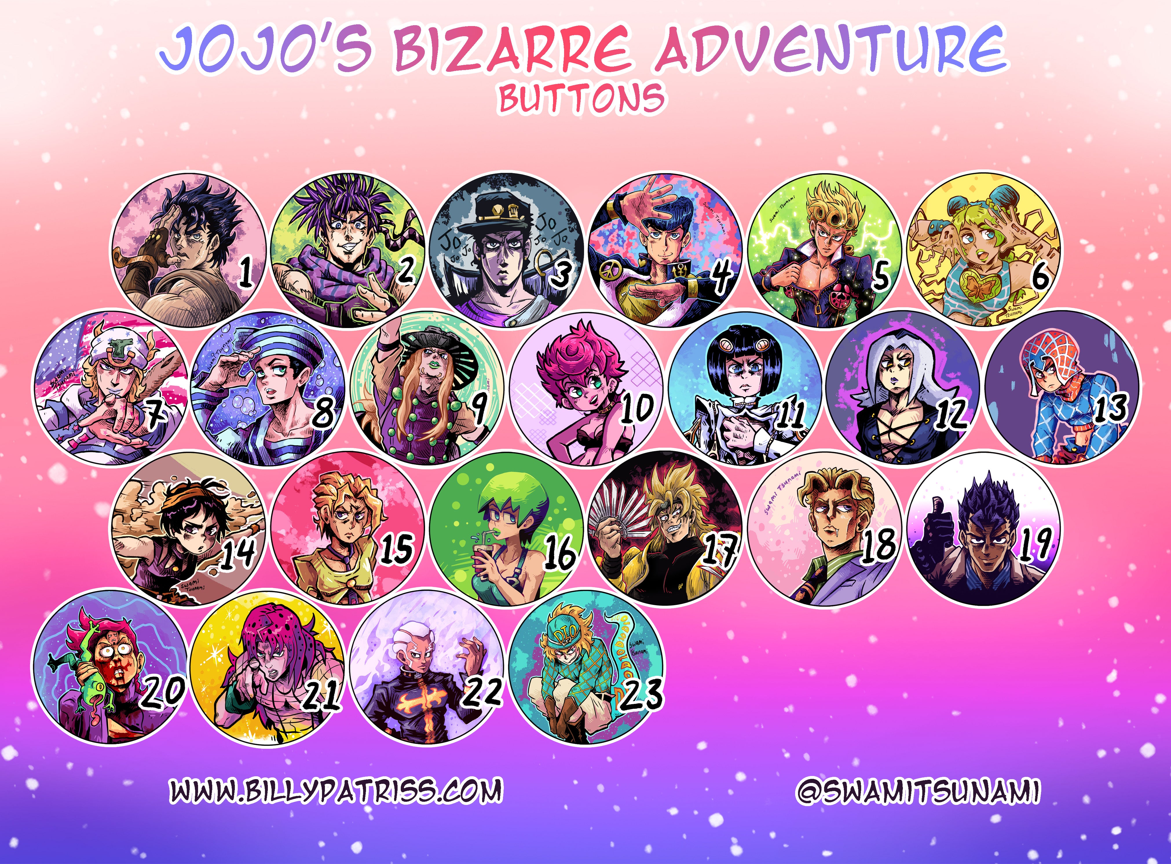 JoJo - 1.5-Inch Pin-Back Button Series