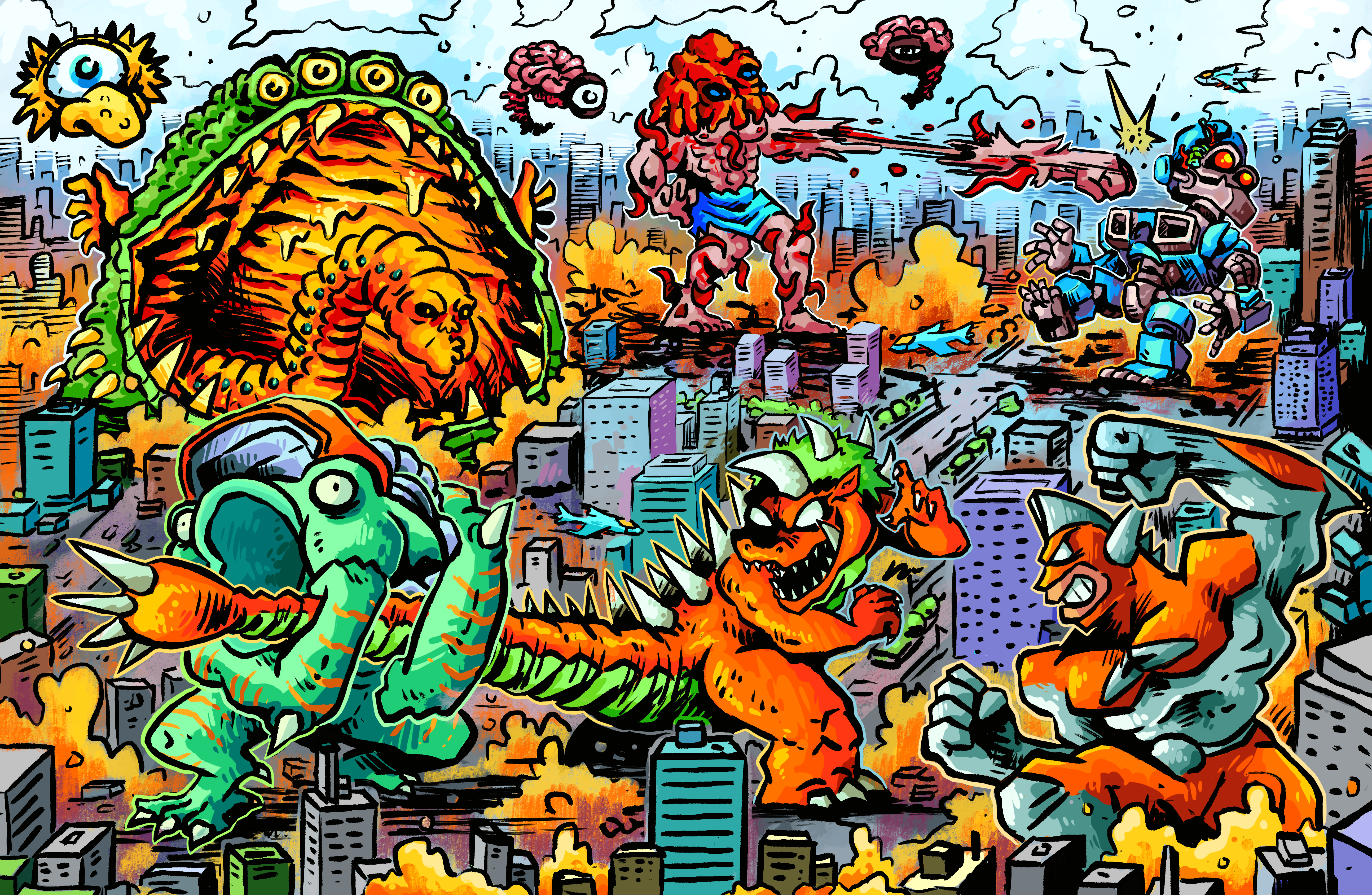 King of the Monsters - 11 x 17 Poster Print