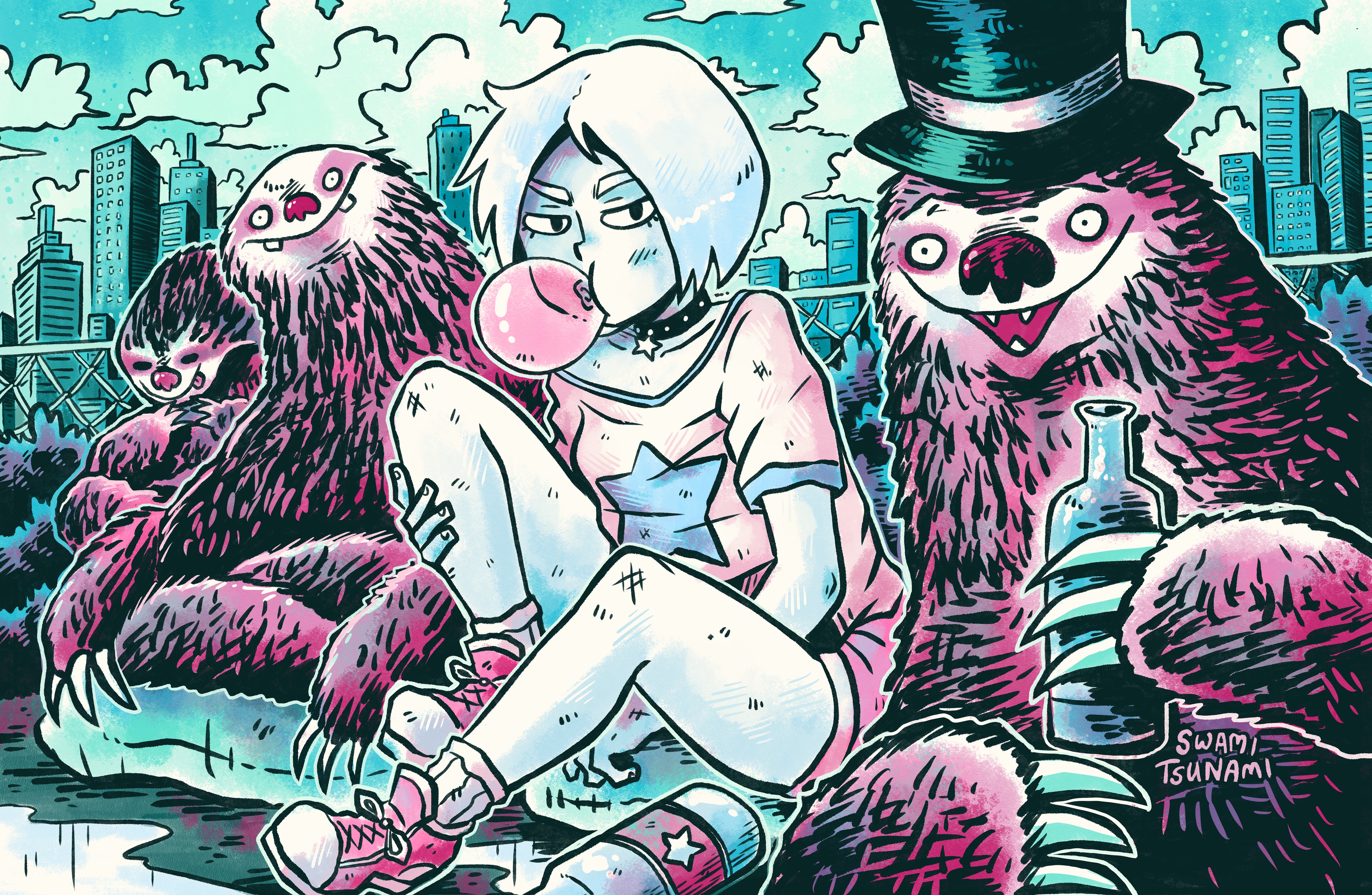 Sloth Prince - 11 x 17 Poster Print