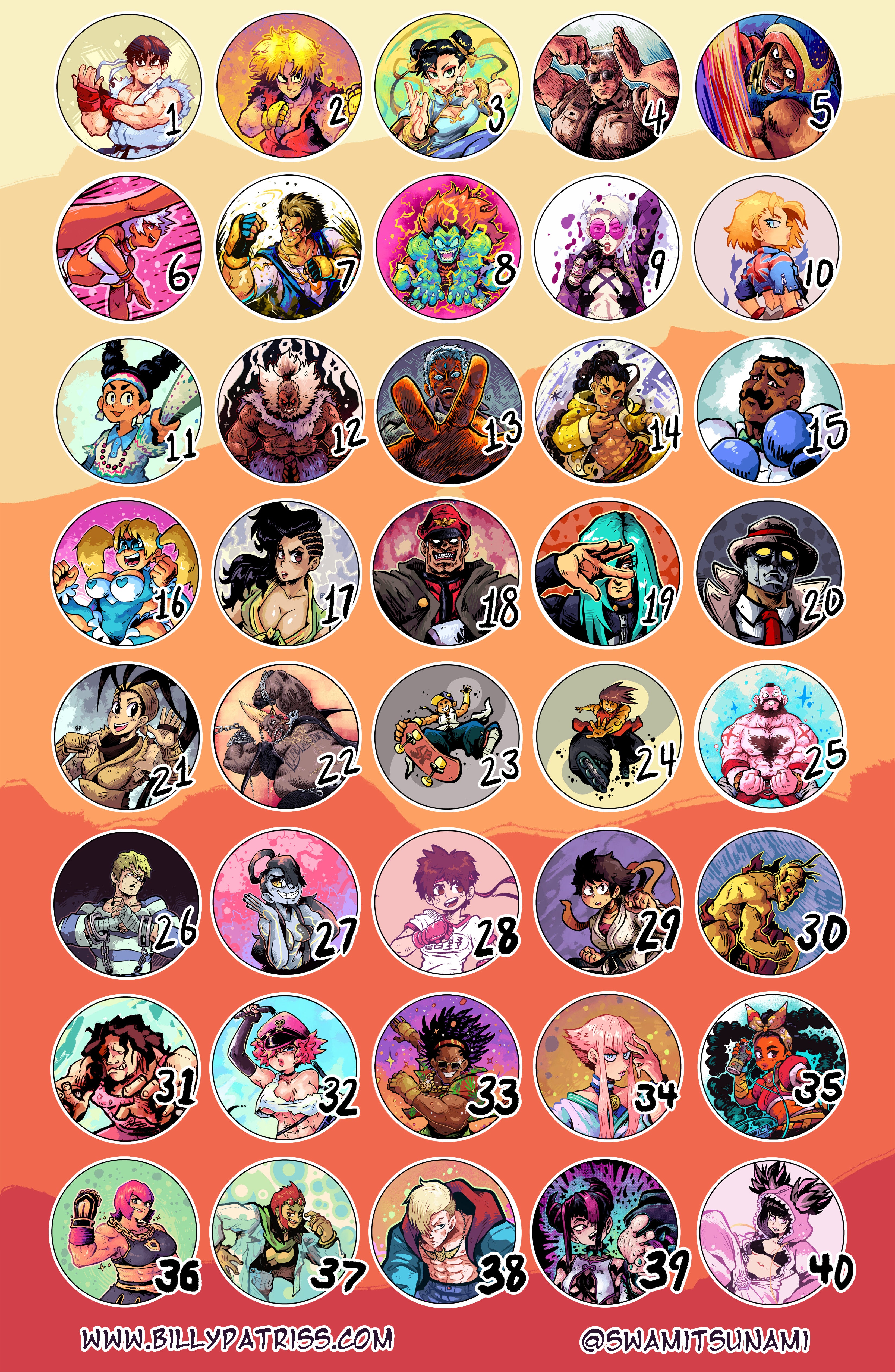 Street Fighter - 1.5-Inch Pin-Back Button Series
