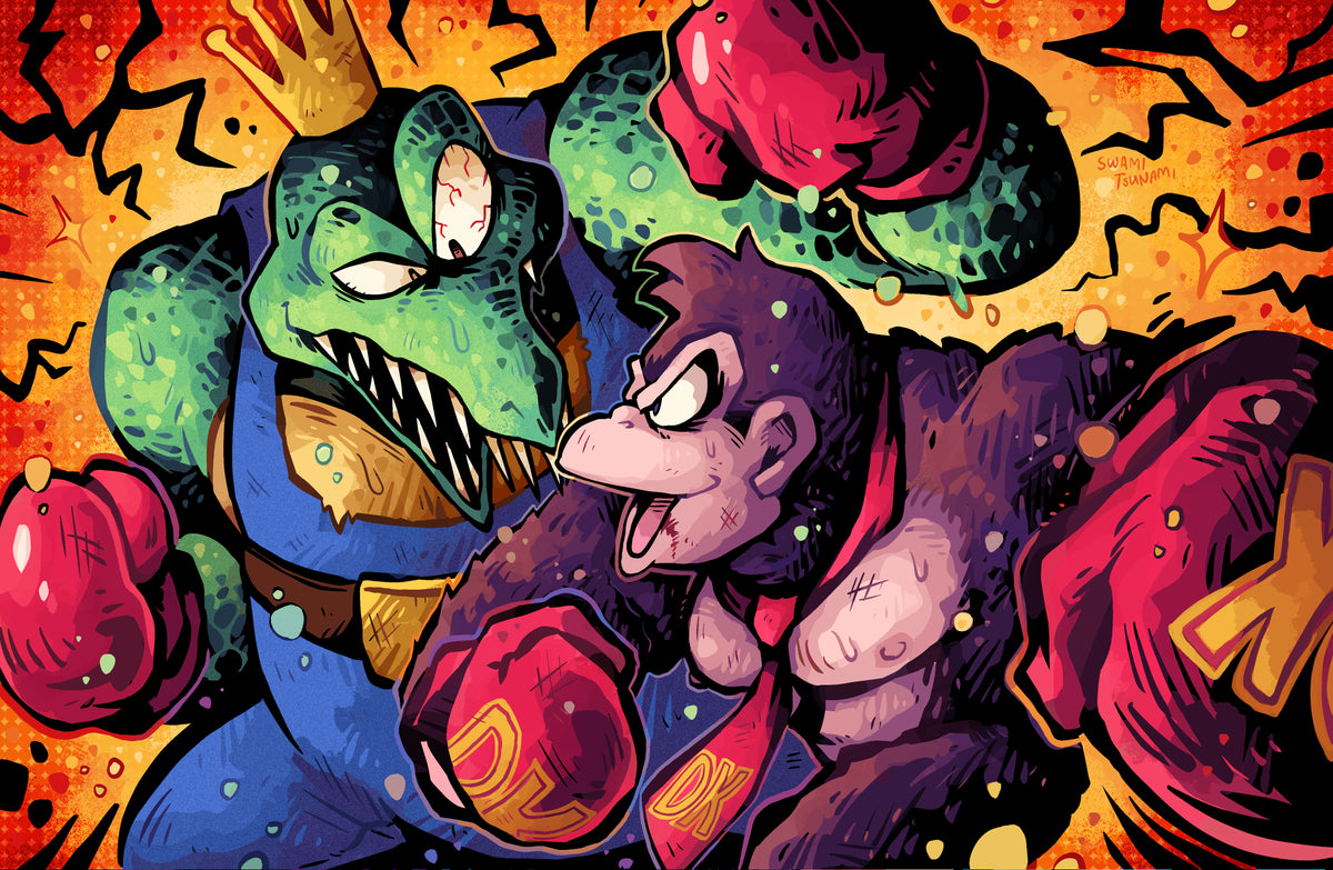 K. Rool Donkey Kong vs King K Rool - 11 x 17 Poster Print