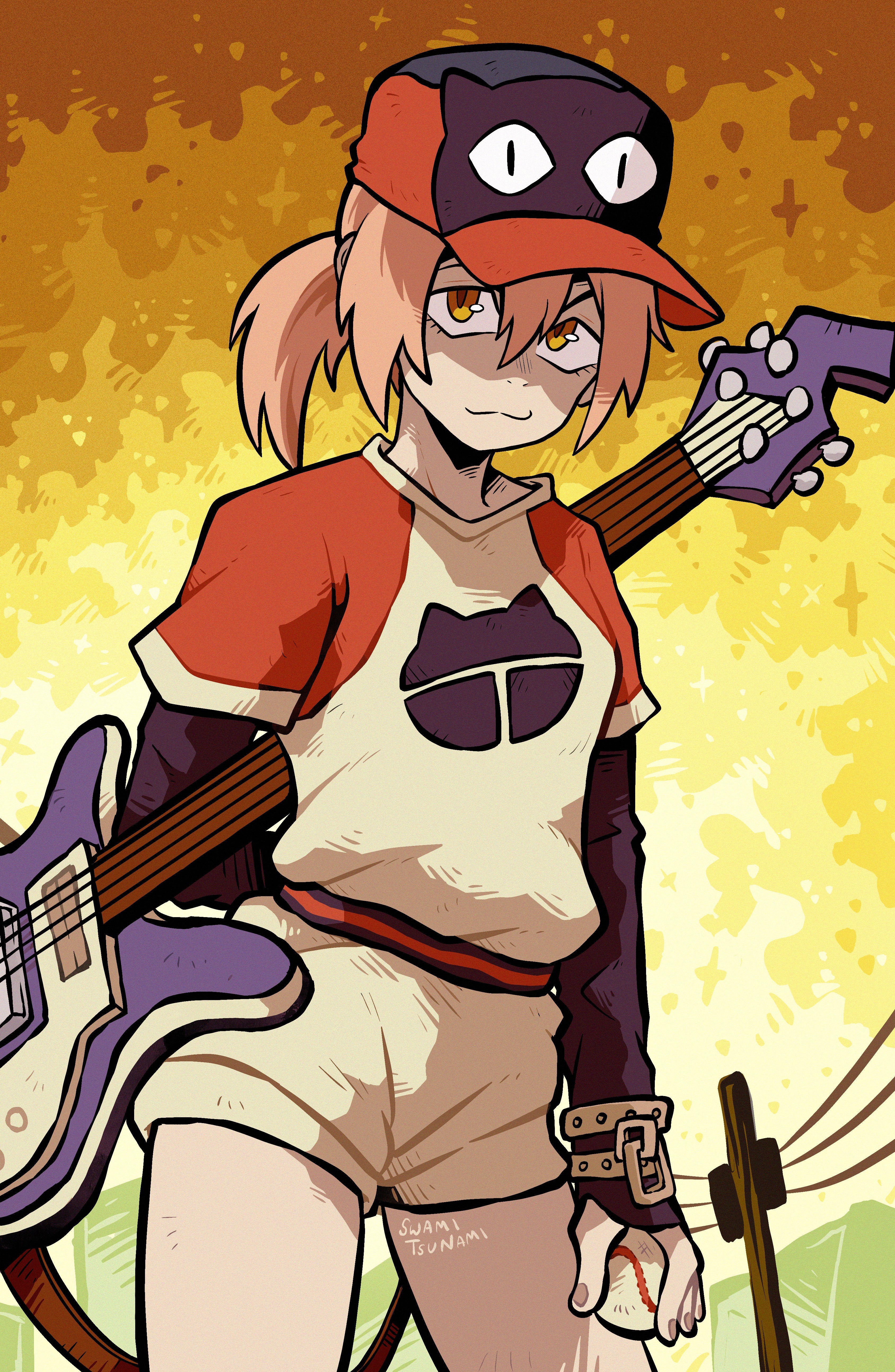 Baseball Haruko - 11 x 17 Poster Print