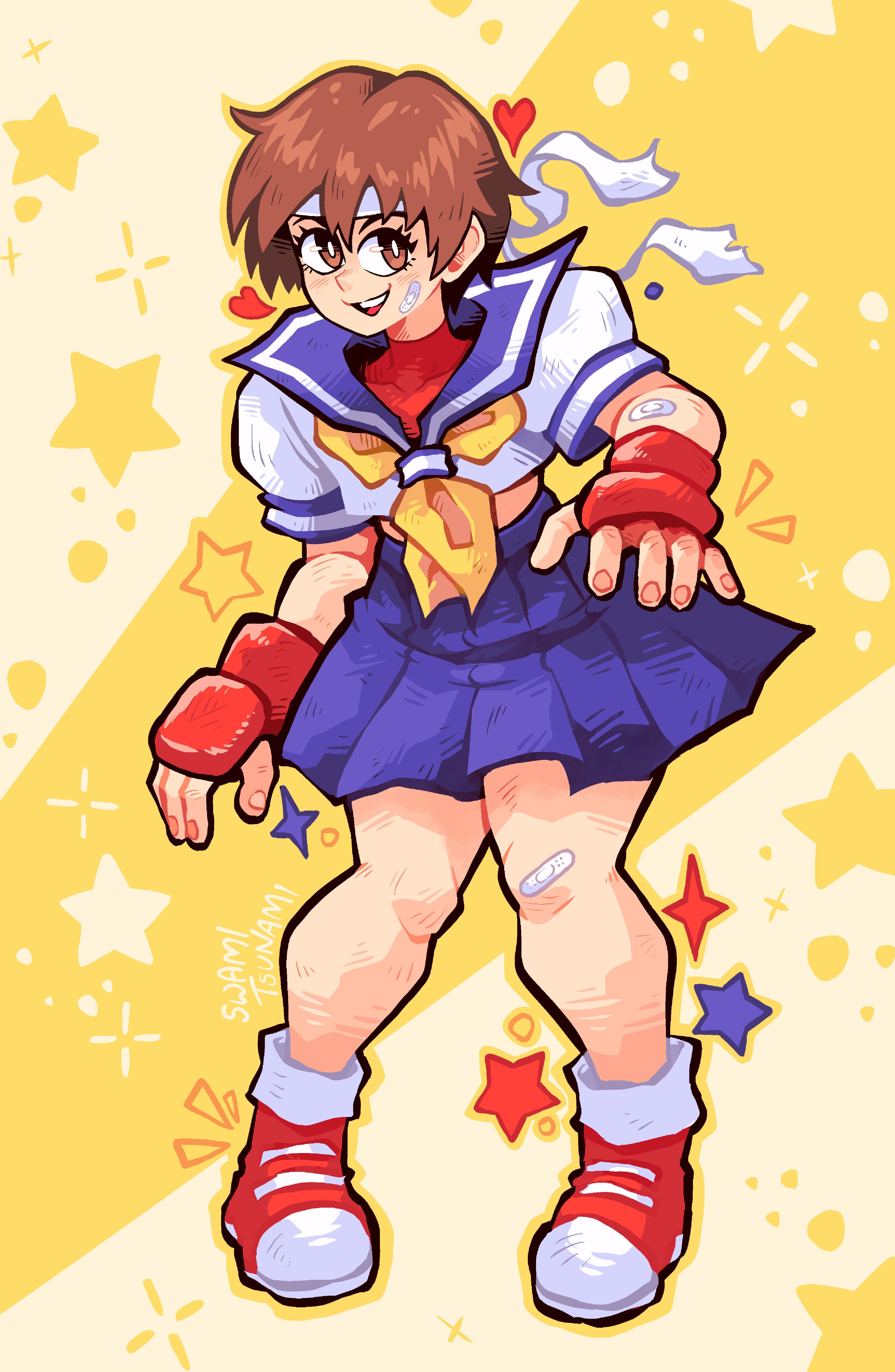 Sakura Win Dance - 11 x 17 Poster Print