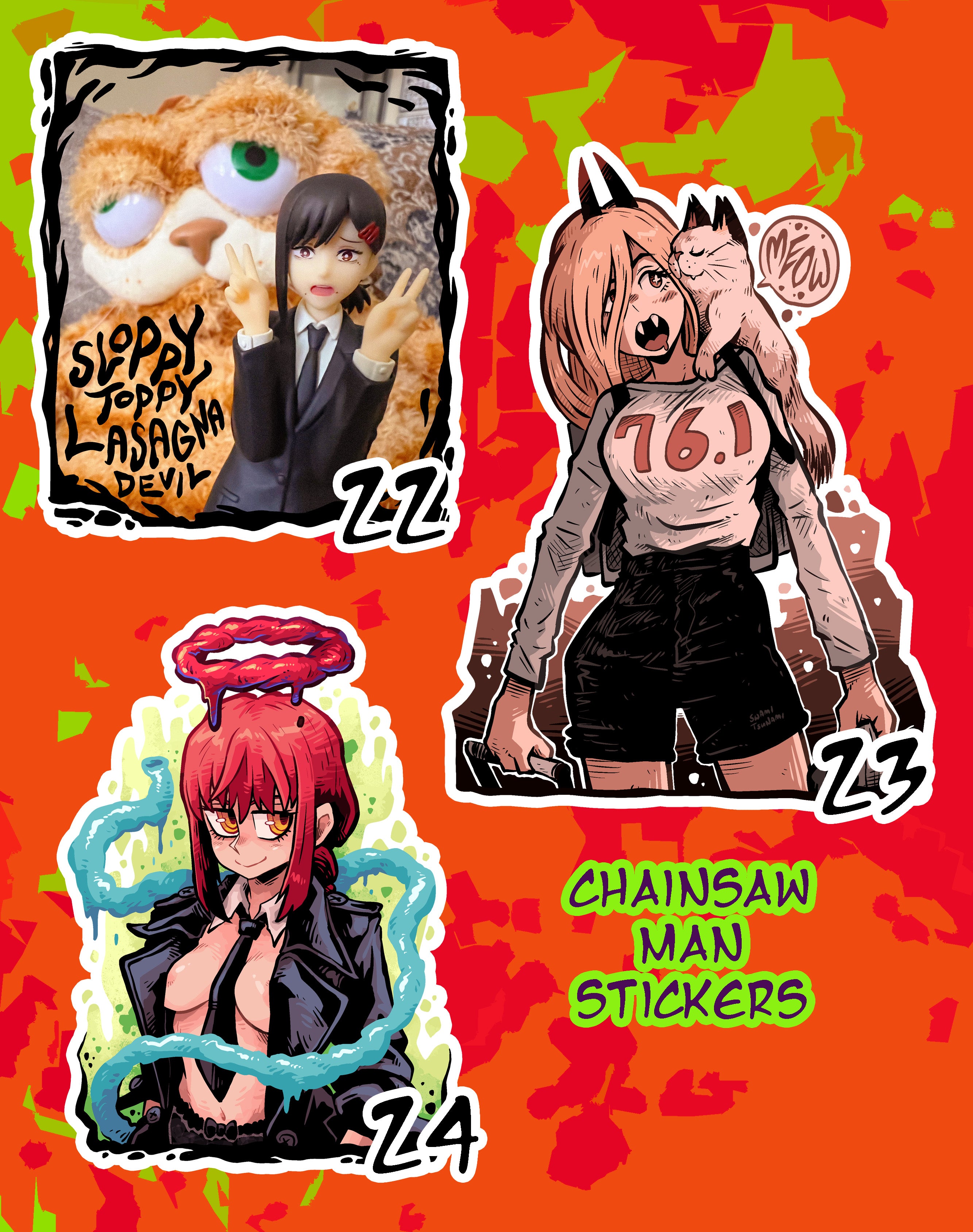 Chainsaw Man Vinyl Sticker Series