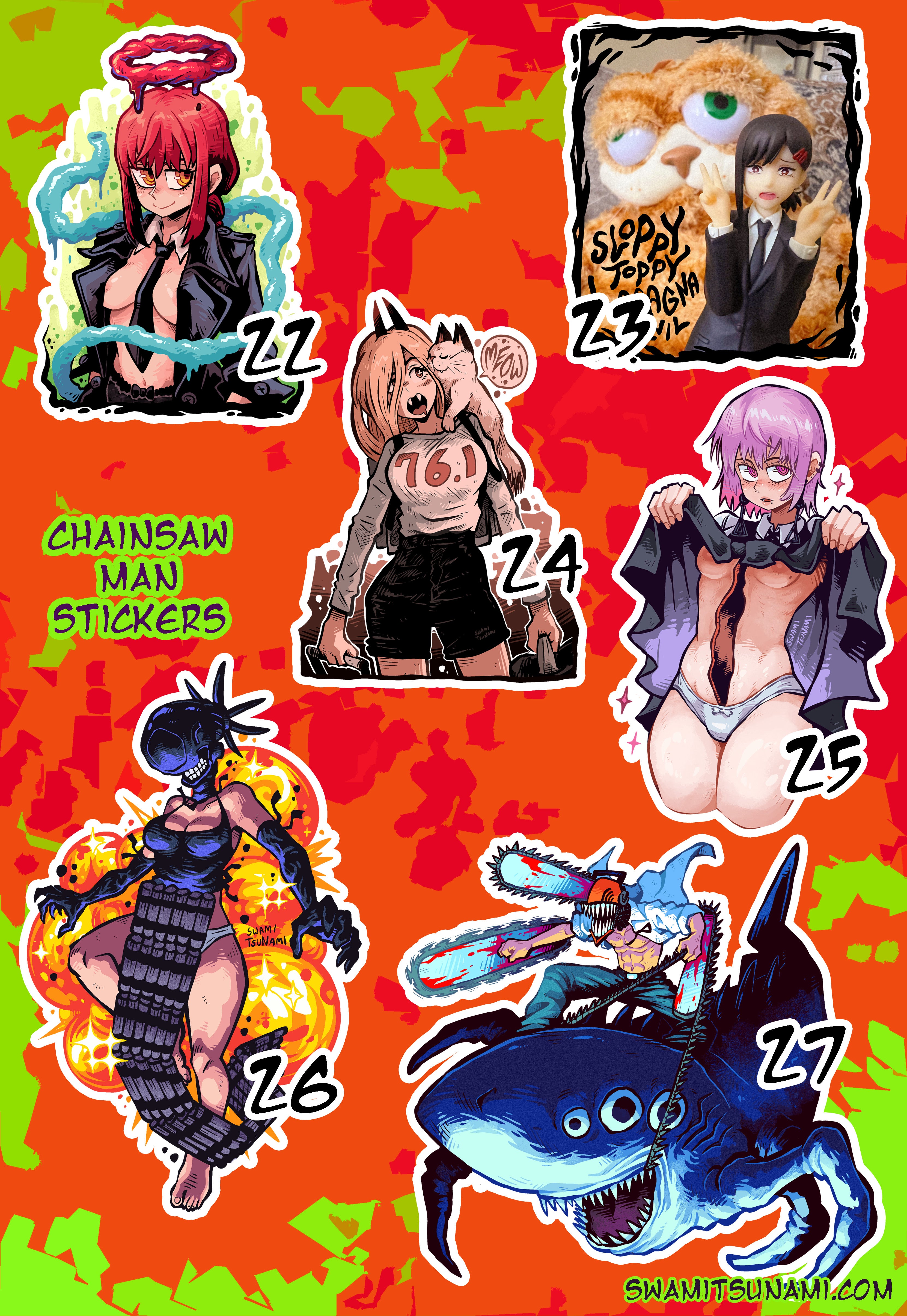 Chainsaw Man Vinyl Sticker Series