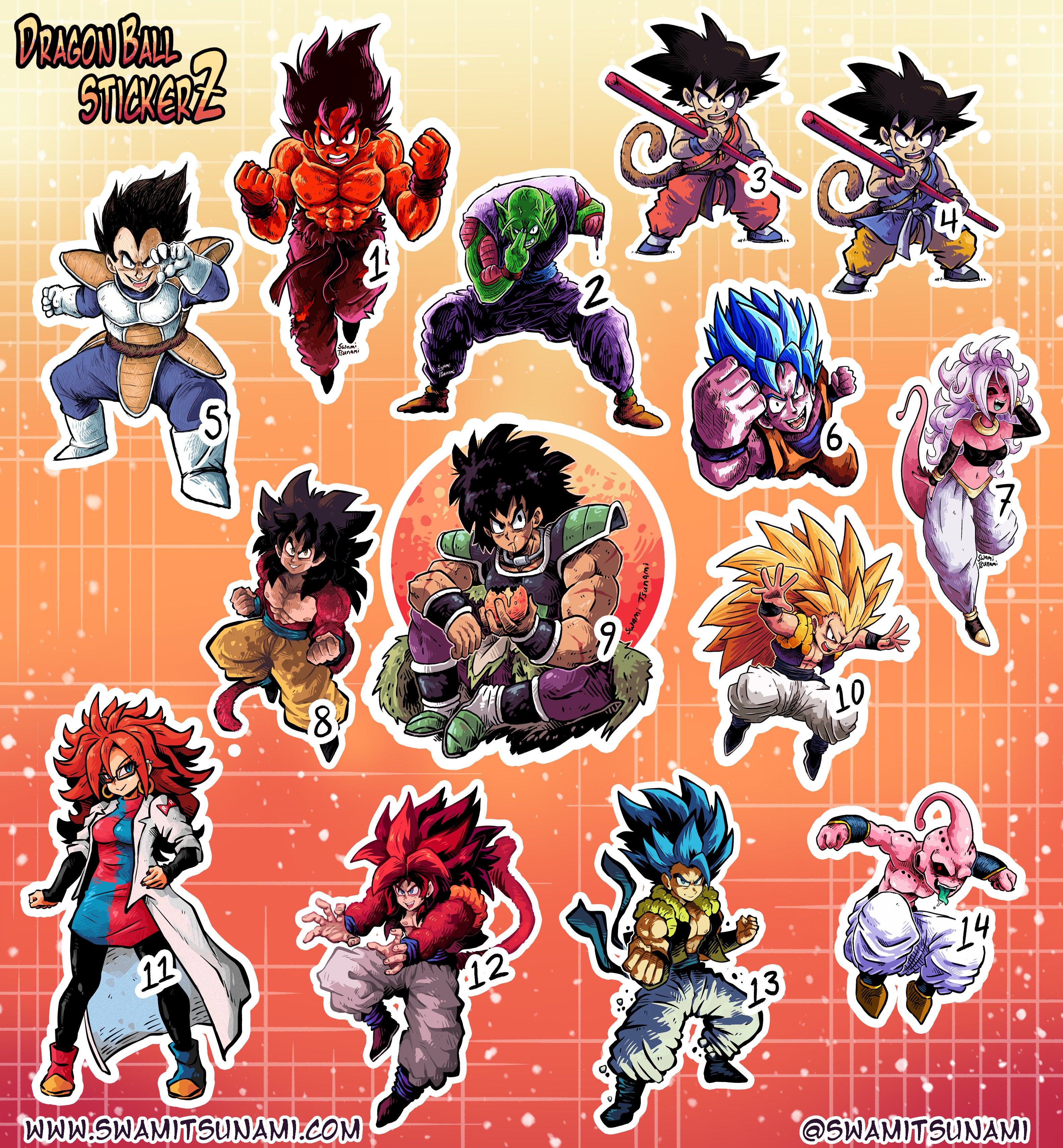 DragonBall StickerZ - Vinyl Sticker Series