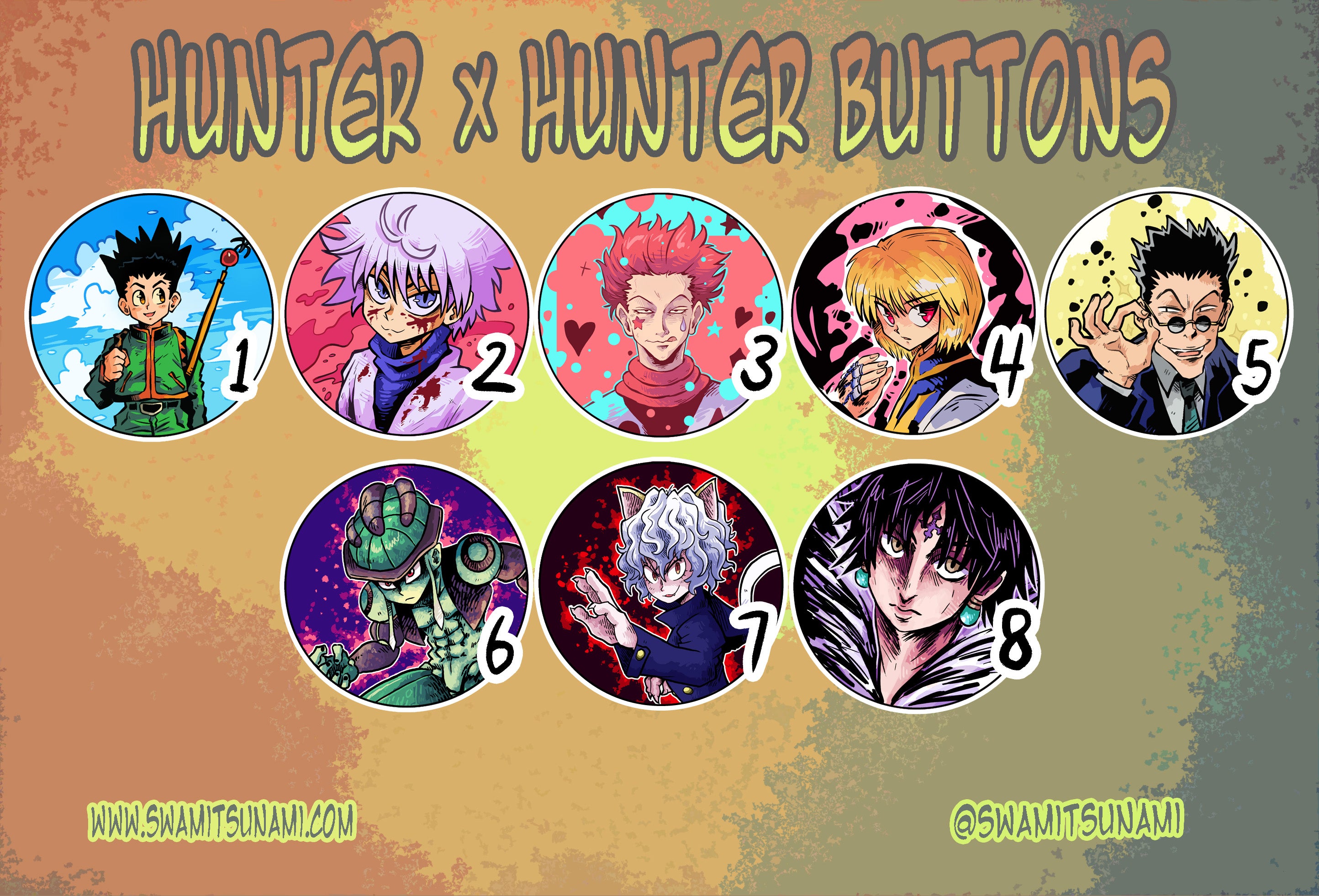 Hunter X Hunter 1.5-Inch Button Series