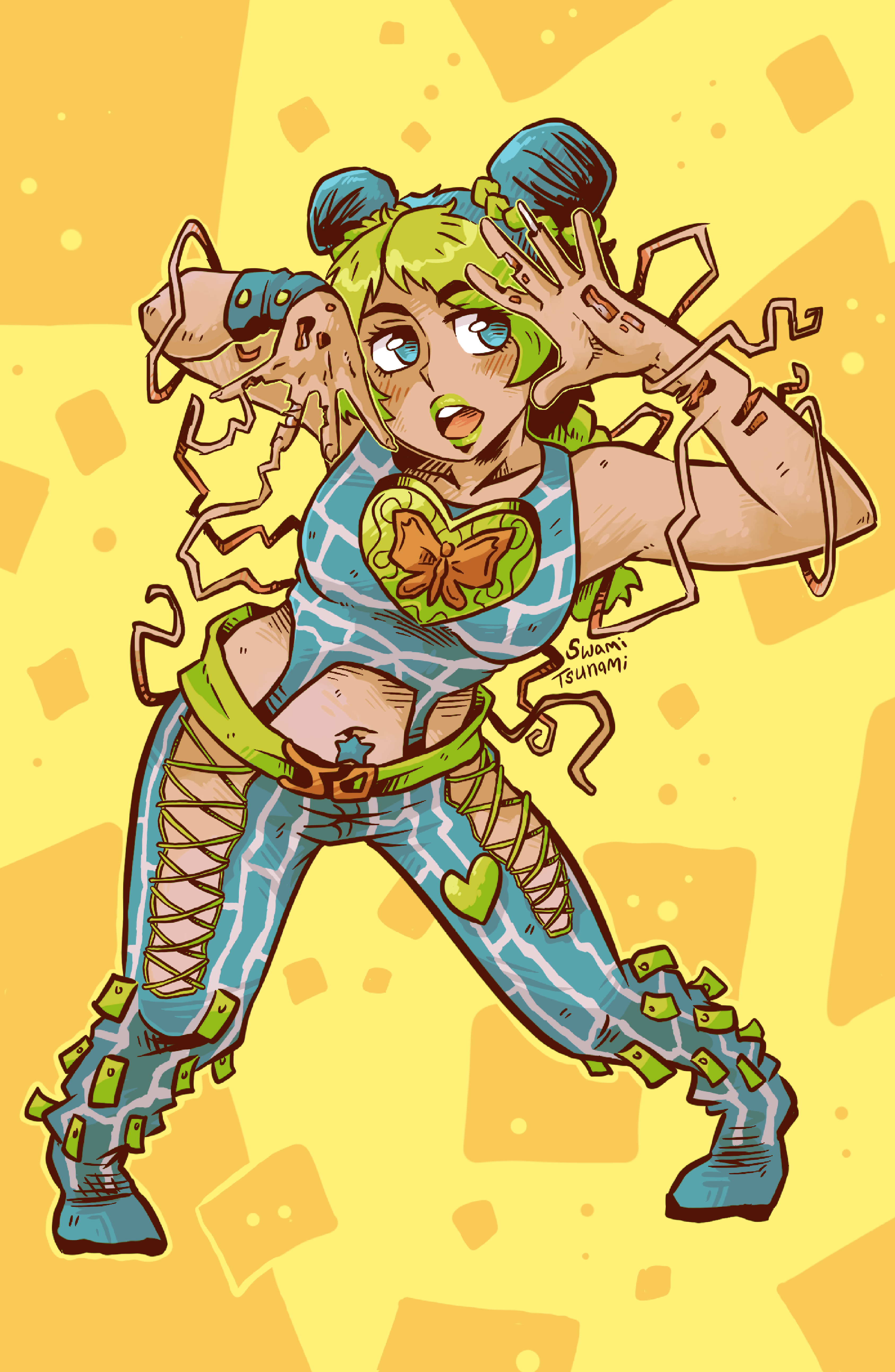 Jolyne Cujoh - 11 x 17 Poster Print