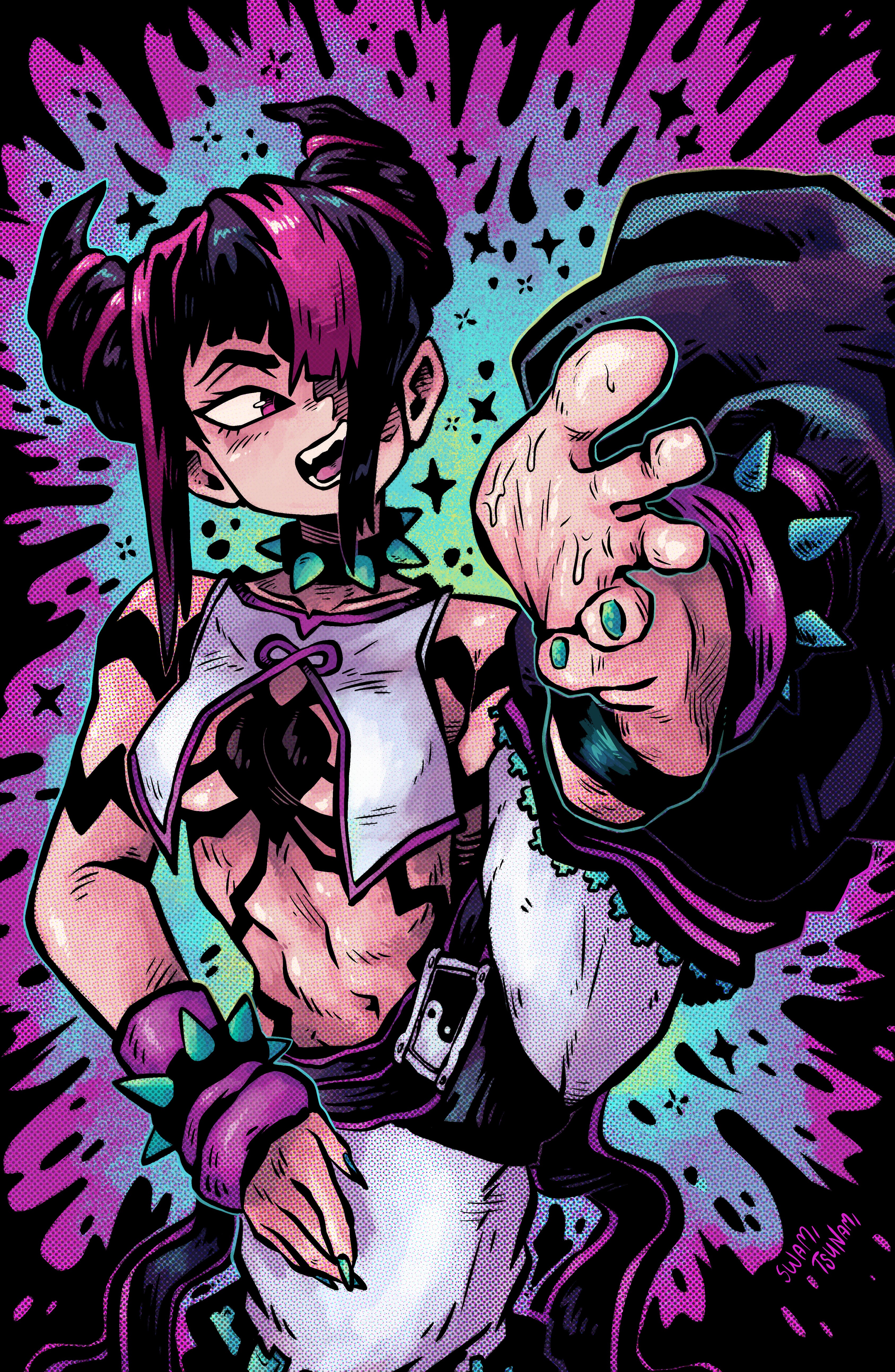 Juri Footsies - 11 x 17 Poster Print