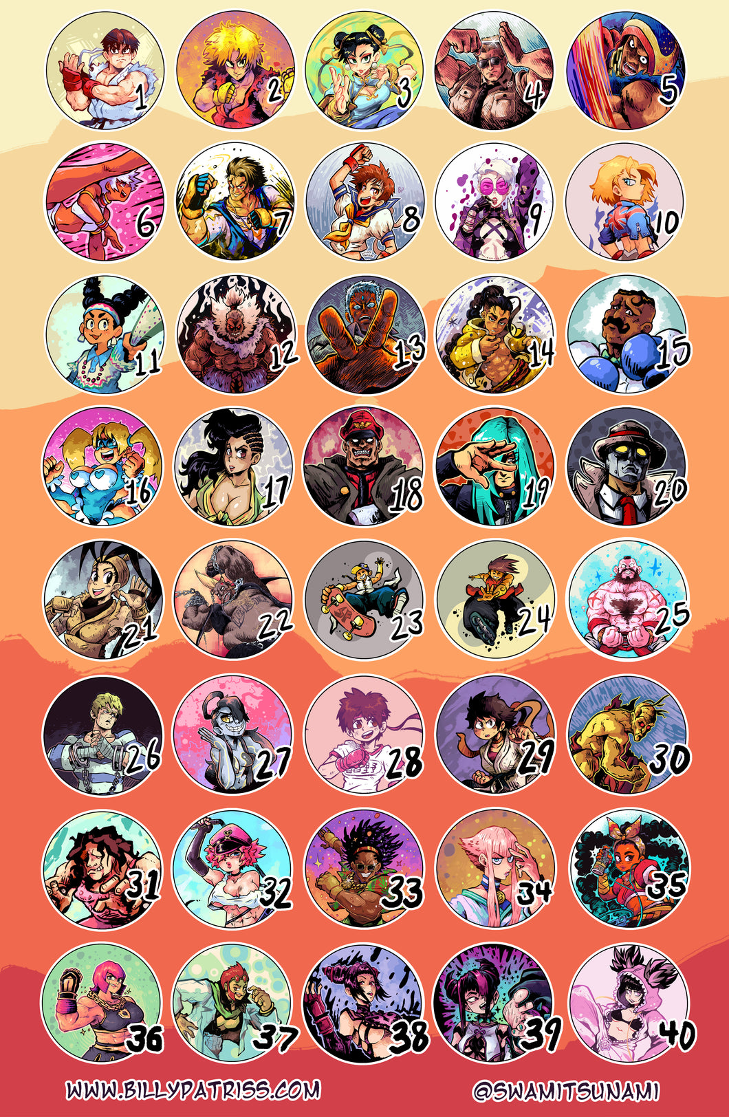 Street Fighter - 1.5-Inch Pin-Back Button Series