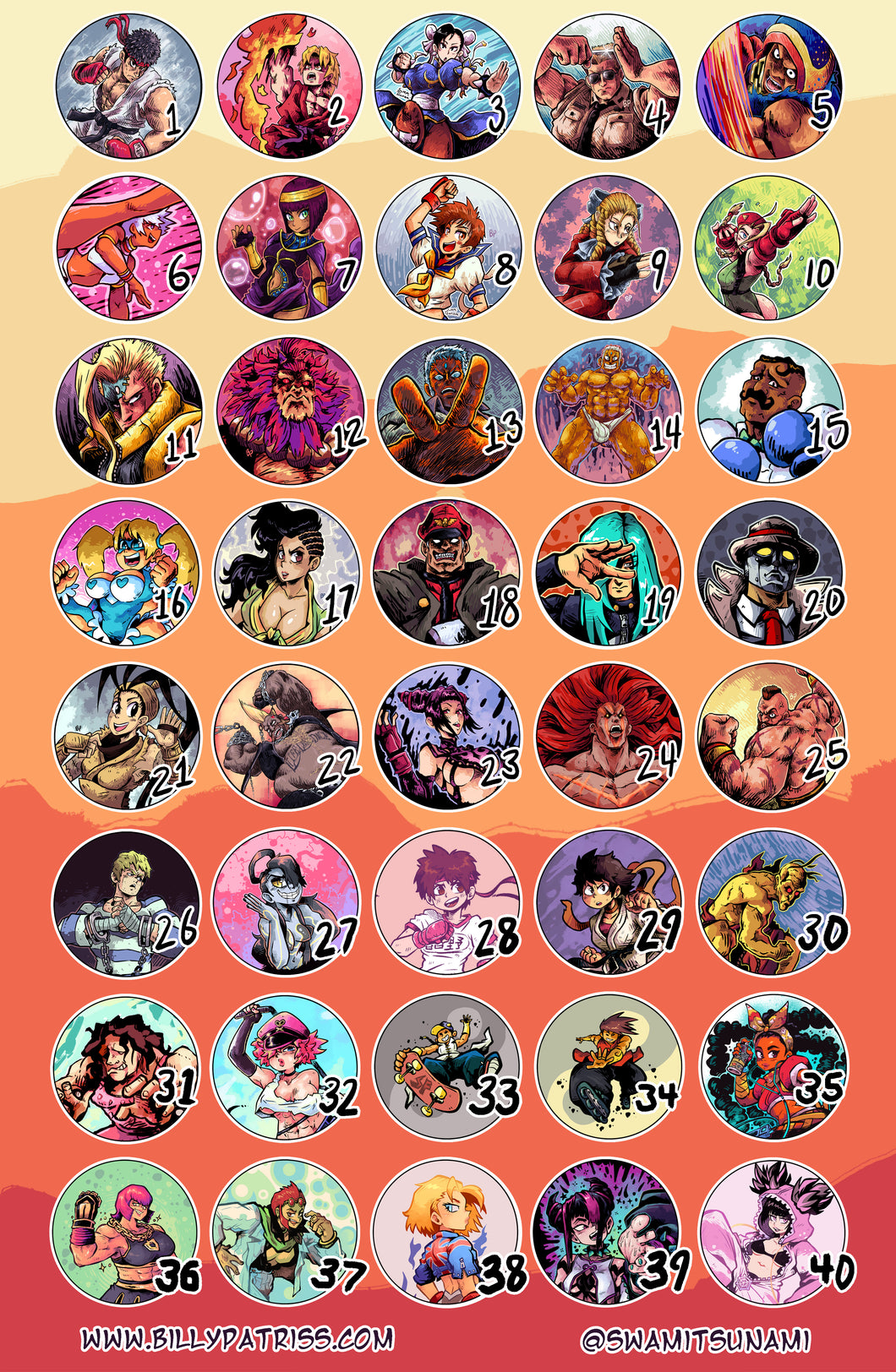 Street Fighter - 1.5-Inch Pin-Back Button Series