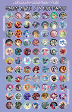 Load image into Gallery viewer, Pokemon - 1.5-Inch Pin-Back Button Series
