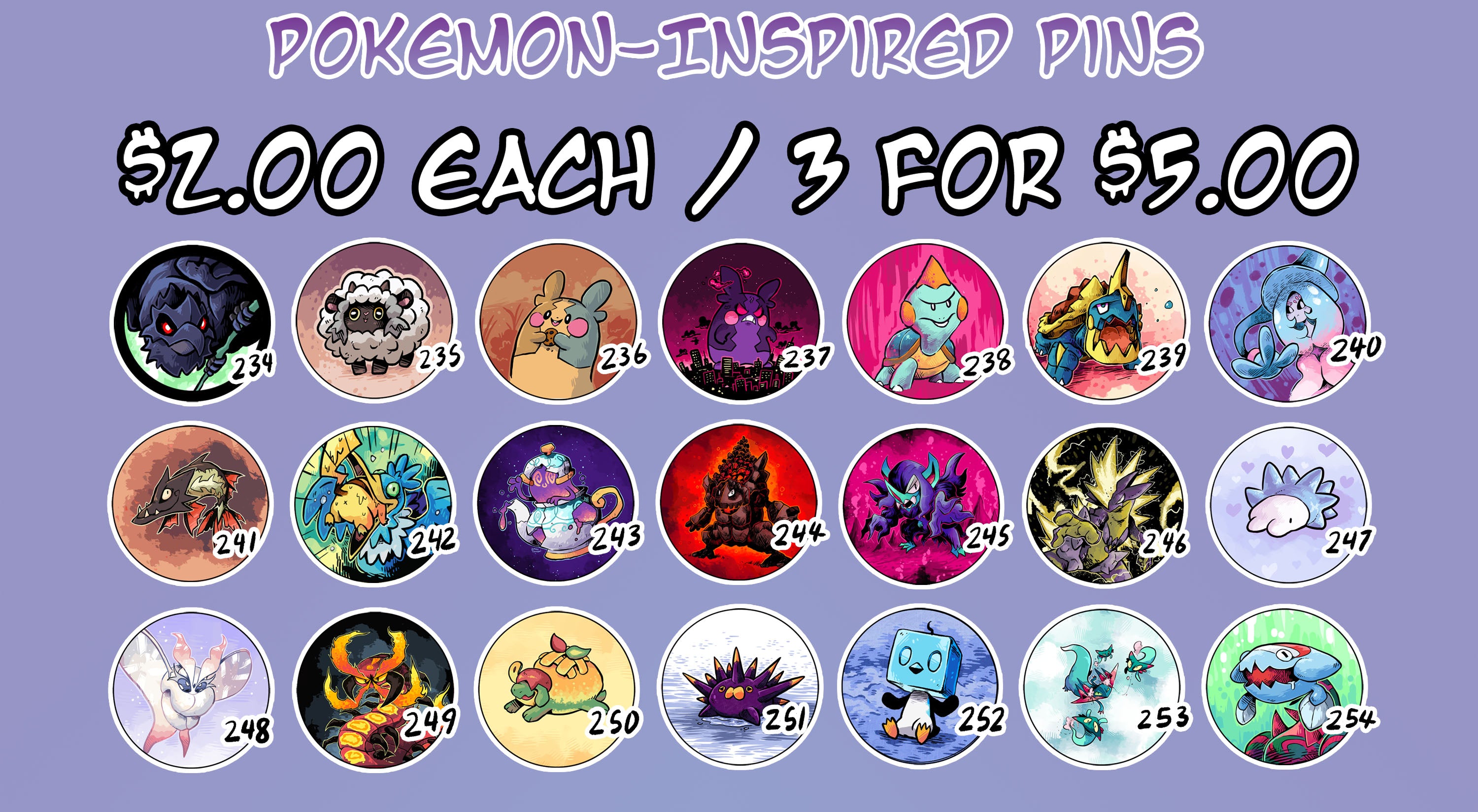 Pokemon - 1.5-Inch Pin-Back Button Series