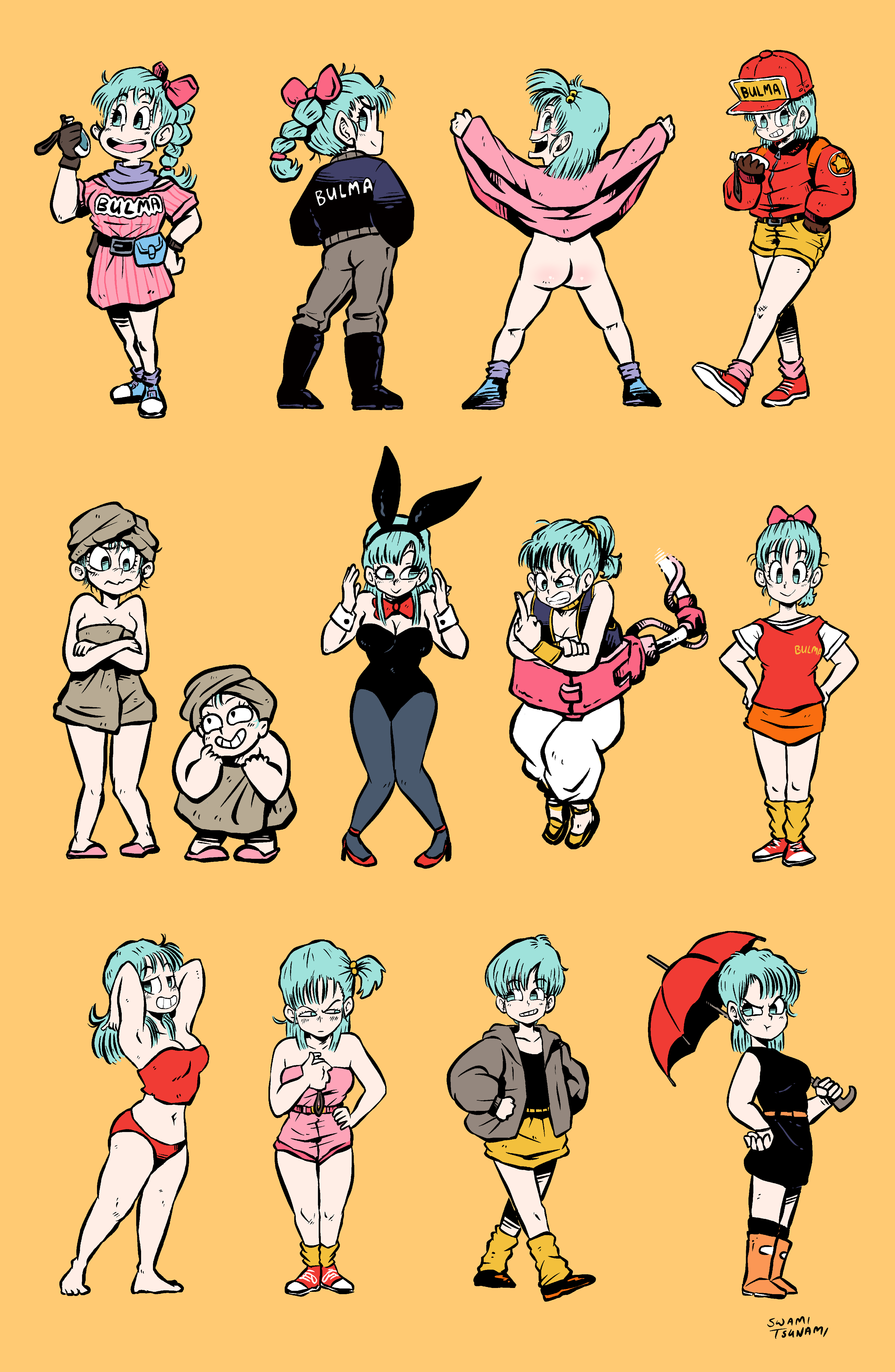 The Many Bulmas - 11 x 17 Poster Print