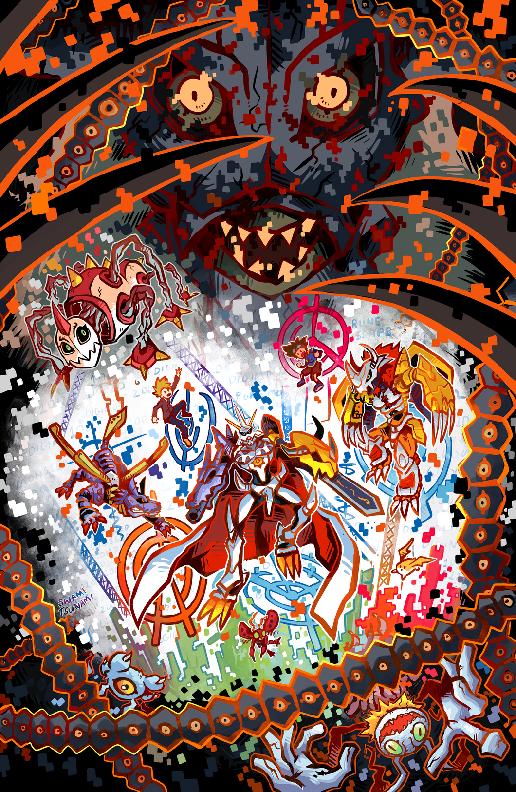 Digimon Movie - 11 x 17 Poster Print