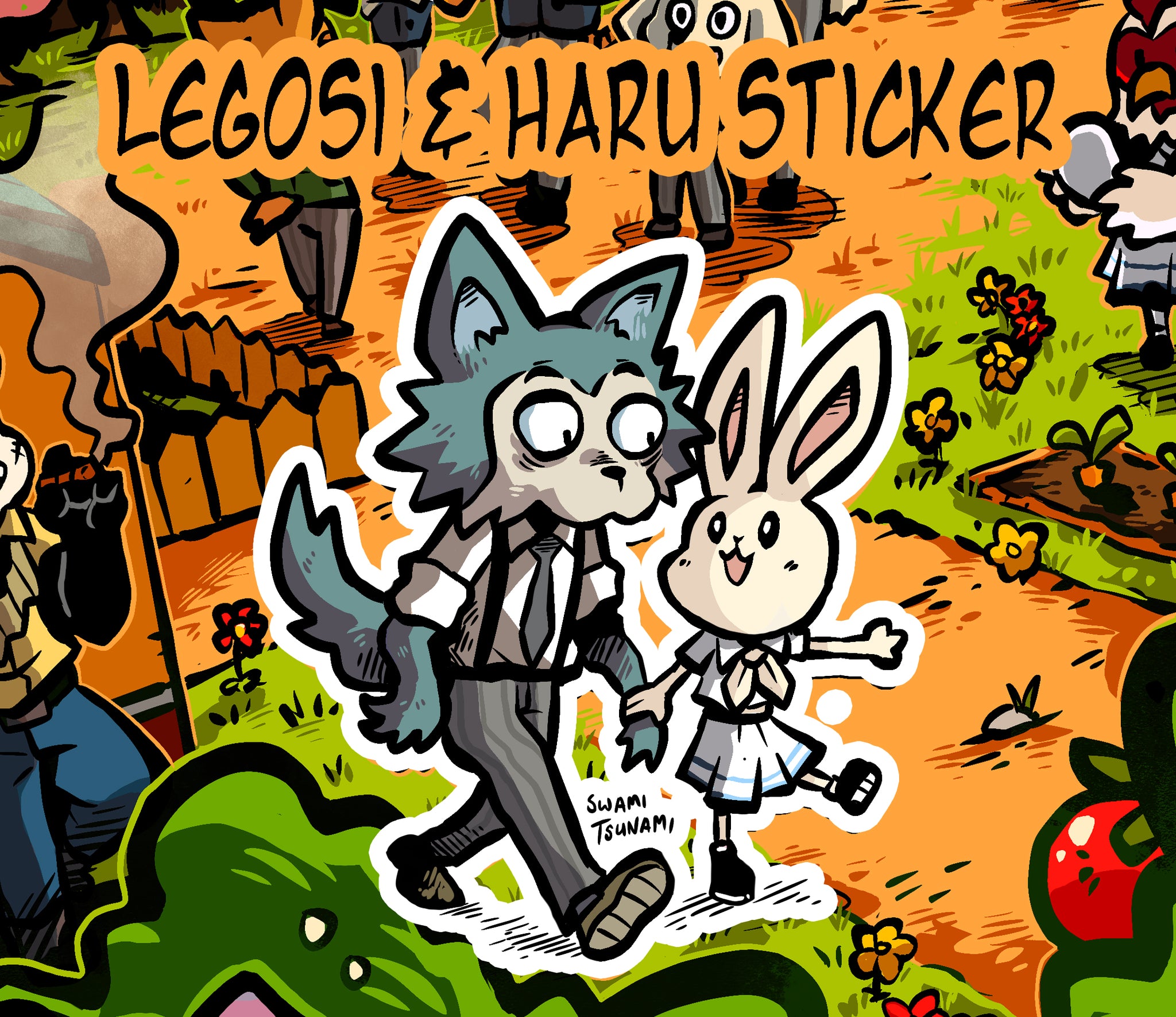 Legosi & Haru - Vinyl Sticker – Swamitsunami