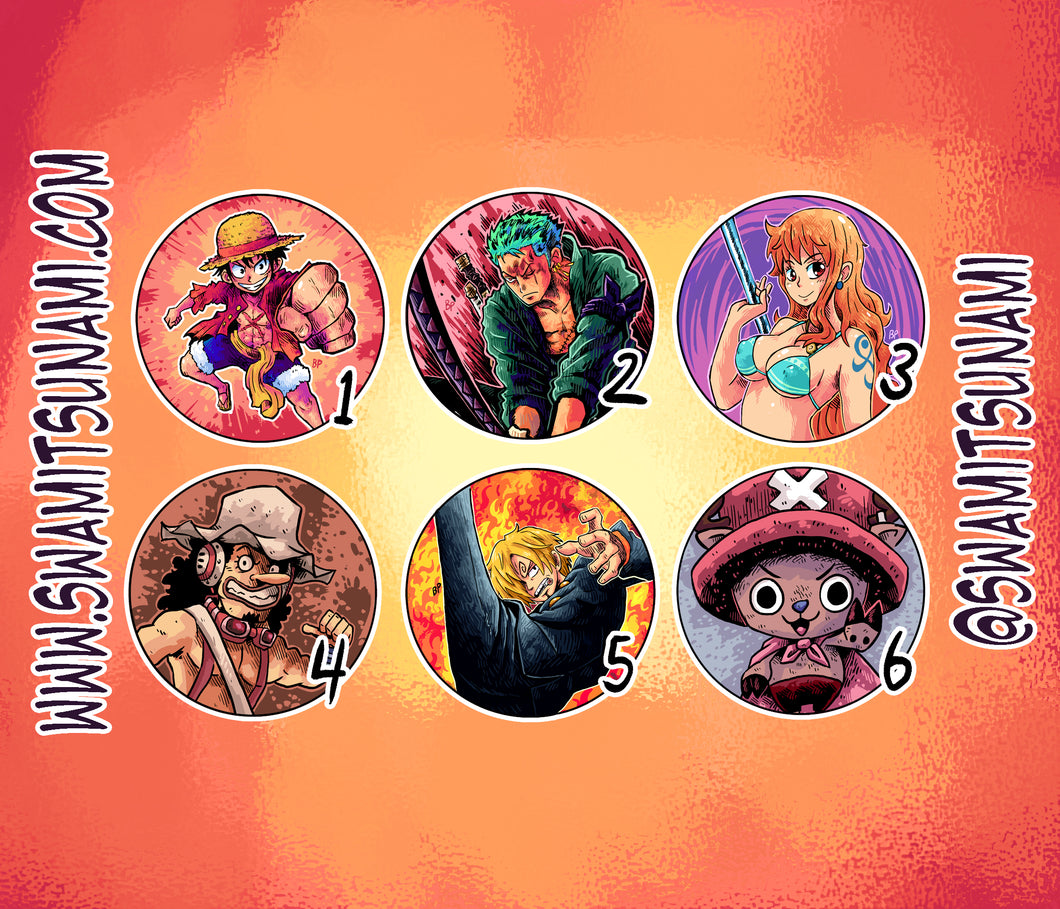One Piece 1.5-Inch Button Series