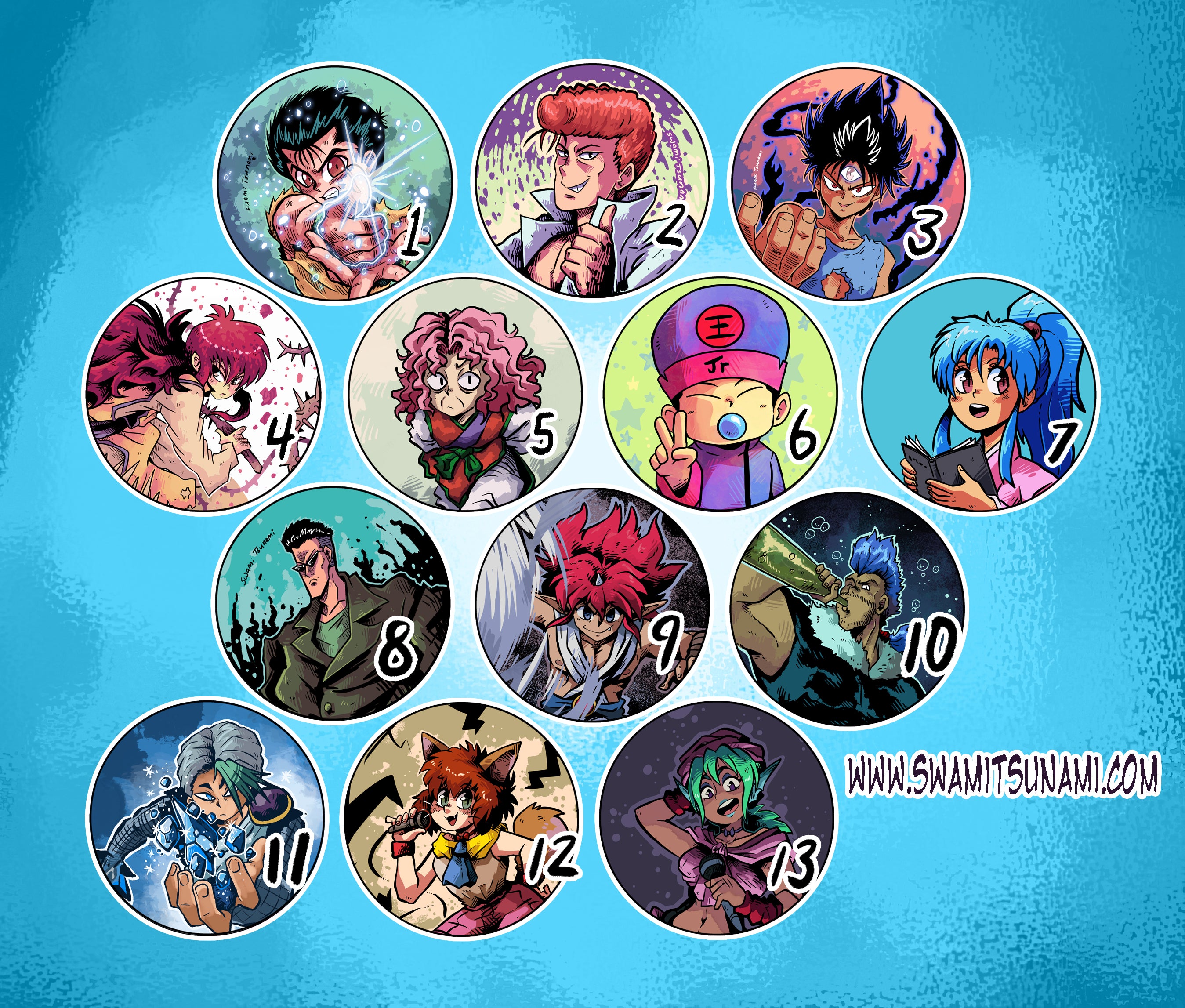 Yu Yu Hakusho 1.5-Inch Button Series